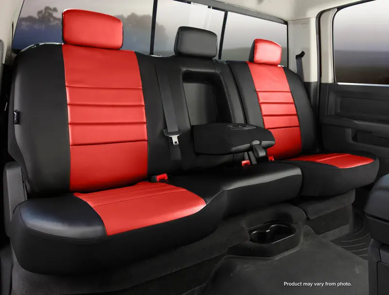 Fia Sl67-32 Red Leatherlite Custom Seat Covers – Premium Fit & Finish 1