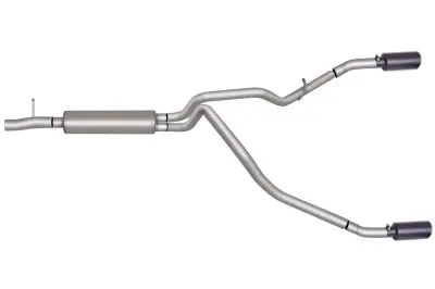 Gibson Black Elite Cat-Back Exhaust – Dual Split Stainless Steel System (69129B) 1