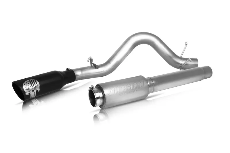 Gibson Patriot Skull Cat-Back Exhaust – Stainless Steel Single-Exit System For Aggressive Sound And Flow 1