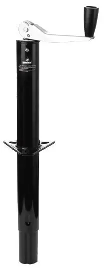 Husky Towing 88128 Manual Top-Wind Trailer Jack – 5,000-Lb Capacity, Black Finish 1