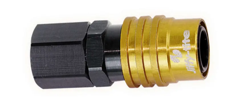 Jiffy-Tite 21702 Quick-Connect 1/8" Npt Female Socket Valve (Gold/Black) 1
