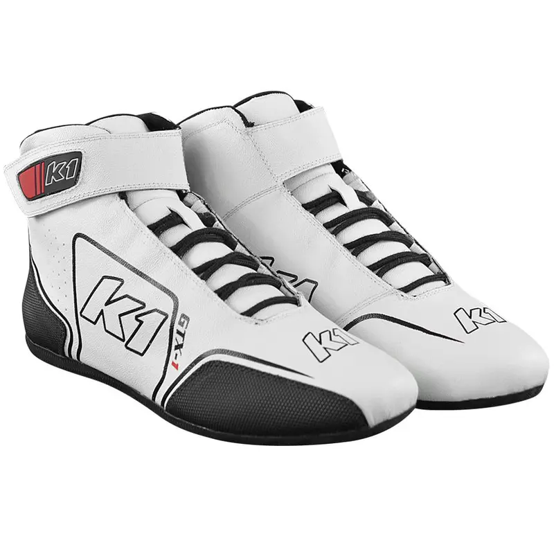 K1 Racegear Gtx-1 Waterproof Racing Shoe – White/Black, Size 10 1
