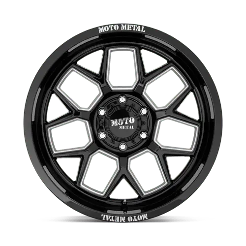 Moto Metal Mo803 20X10 Inch Forged Wheel – 6X5.5 Bolt Pattern, Gloss Black Machined Lip, -18Mm Offset 1