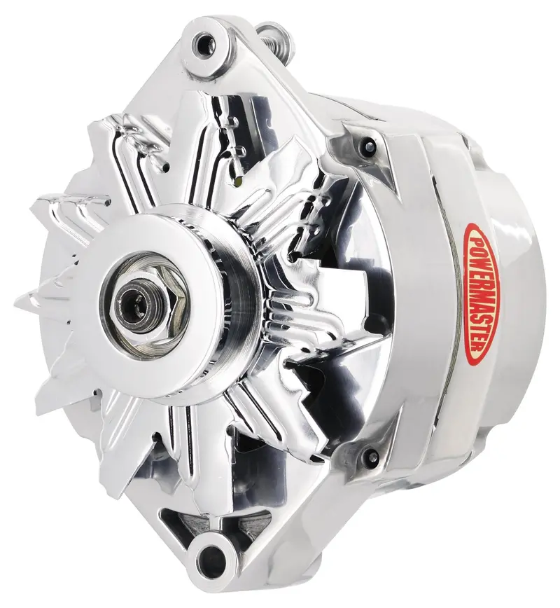 Powermaster 27294 100A 12Si High-Output Alternator With 75-Amp Idle Output And Oe-Style Polished Finish 1