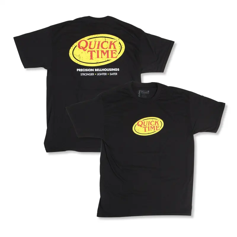 Quick Time Logo T-Shirt – Comfort-Fit Cotton Blend, Medium Size 1