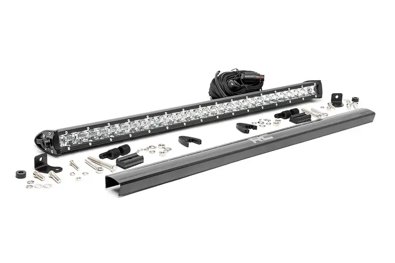 Rough Country 70730 30-Inch Cree Led Light Bar – Single-Row, Chrome Housing, Universal Mounting 1