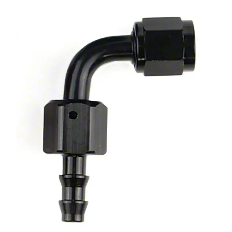 Speedfx 520690Bk –6An Push-On Swivel Fitting, 90°, Anodized Black Aluminum 1