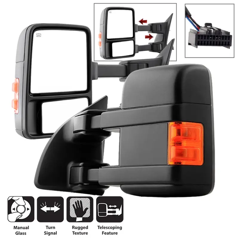 Spyder Auto Xtune Door Mirror Set – Oem-Compatible Replacement Mirrors With Integrated Turn Signals 1