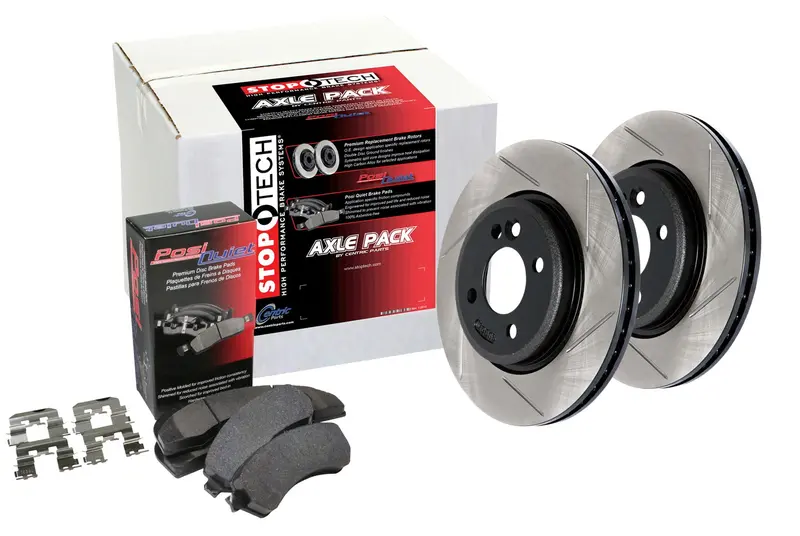 Stoptech Street Rear Brake Kit – Slotted Rotors & Axle Pack 1