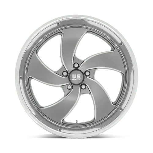 Us Mag U133240061+05R 24X10 Inch Alloy Wheel – 5X4.75 Bolt Pattern, Anthracite Mill Finish With 5Mm Offset 1