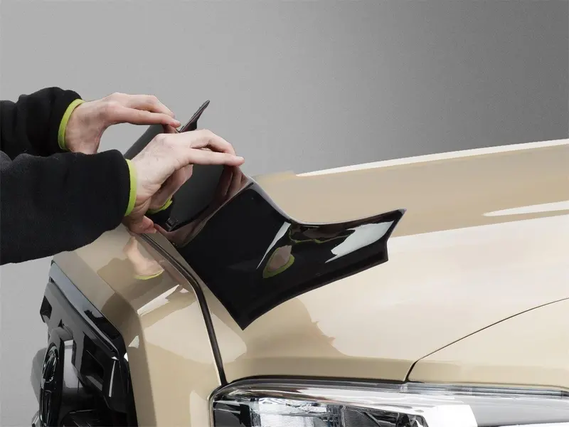 Weathertech 55046 Hood Protector – Matte Black Deflector Shield 1