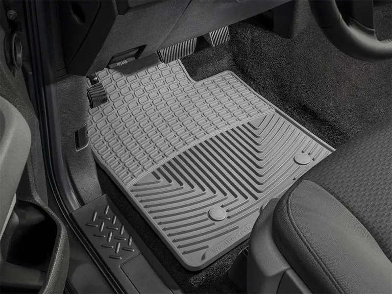 Weathertech All-Weather Floor Mats – Gray, Front Row, Precision Molded For Vehicle-Specific Fit 1