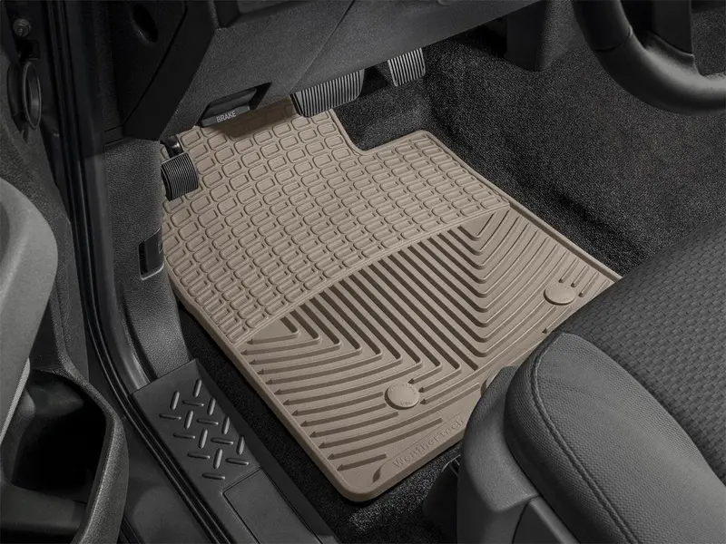 Weathertech W102Tn110Tn115T All-Weather Floor Mat Set – Front, Rear & Third Row, Tan 1
