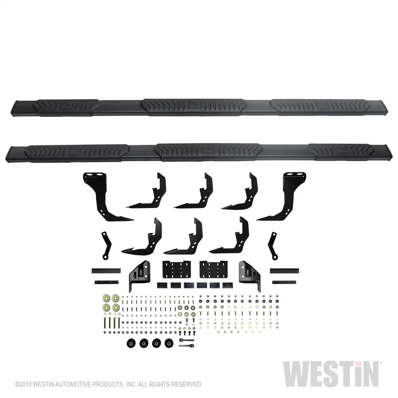 Westin R5 Modular Wheel-To-Wheel Nerf Step Bars – 5-Inch Black, Includes Mounting Hardware 1
